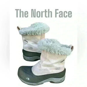 The north face winter pink suede Shirling lined boot size 7
